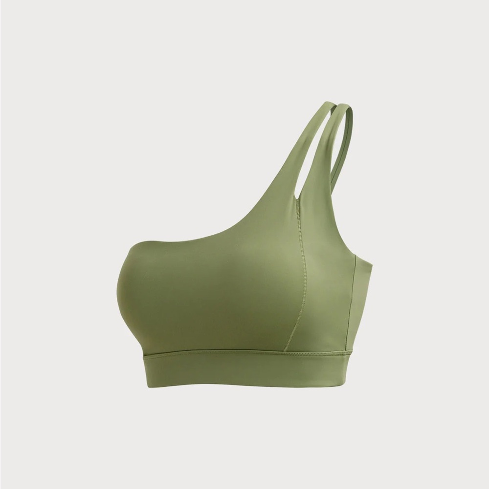 Berlook Activewear Green Ruched Cutout Sports Bra - Picture 6 of 9
